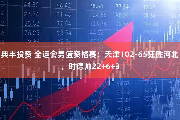 典丰投资 全运会男篮资格赛：天津102-65狂胜河北，时德帅22+6+3