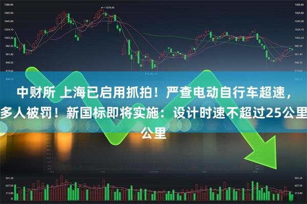 中财所 上海已启用抓拍！严查电动自行车超速，多人被罚！新国标即将实施：设计时速不超过25公里